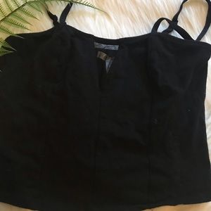 Black crop top
